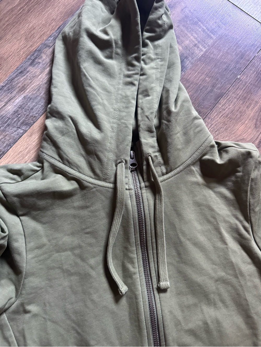 Pact Olive Green Full-Zip Women's Hoodie - Picture 5 of 9